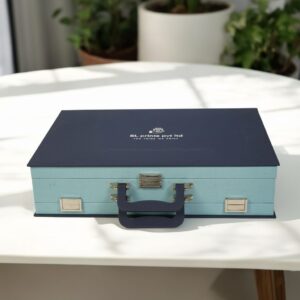 Premium Blue Textured Album Box